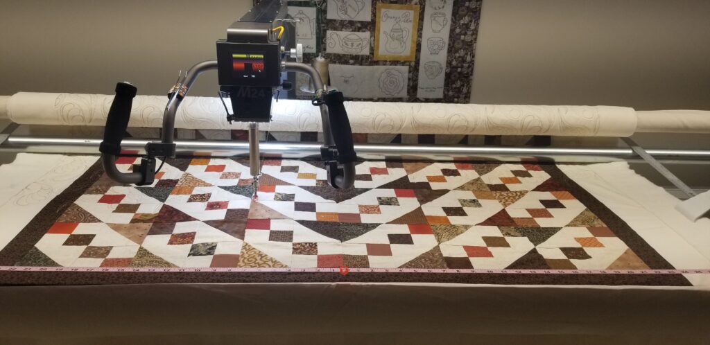 Customers quilt.