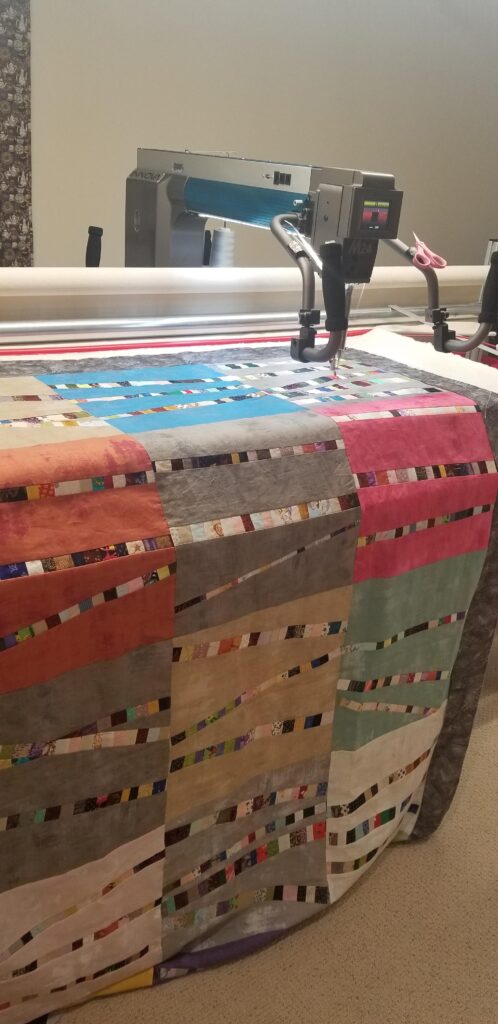 Customers quilt.