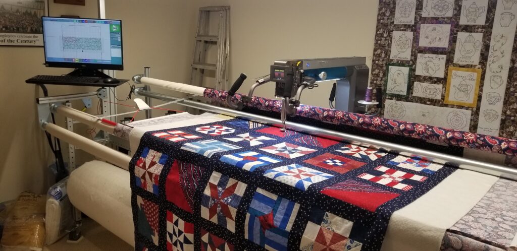 Customers quilt.