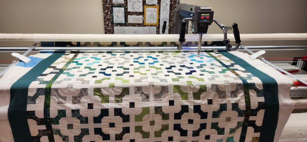 Customers quilt.