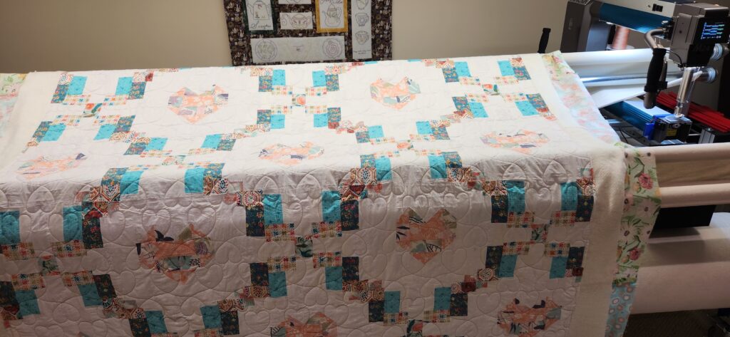 Customers quilt.