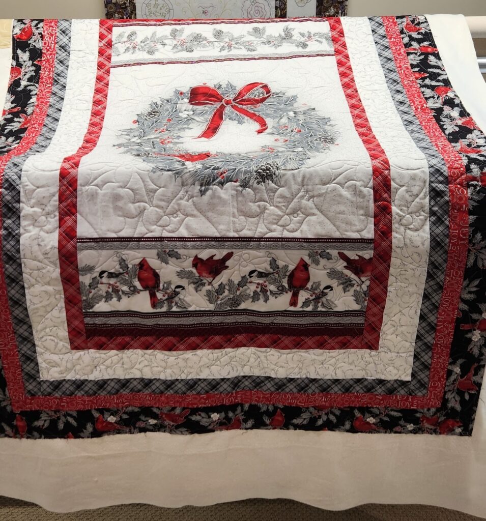 Customers quilt.