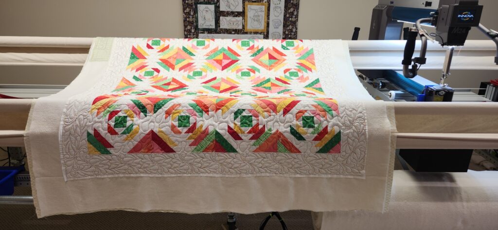 Customers quilt.