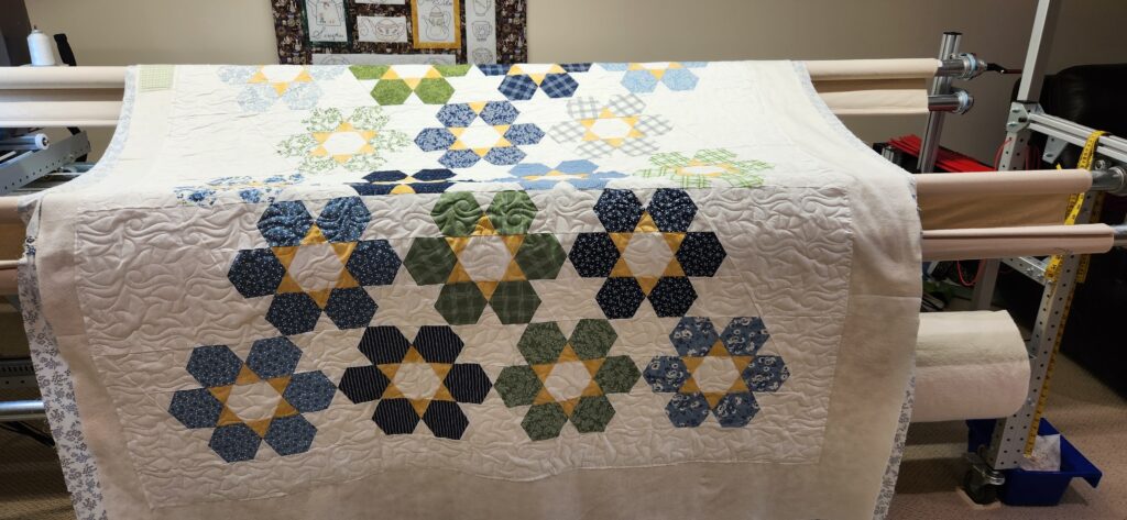 Customers quilt.