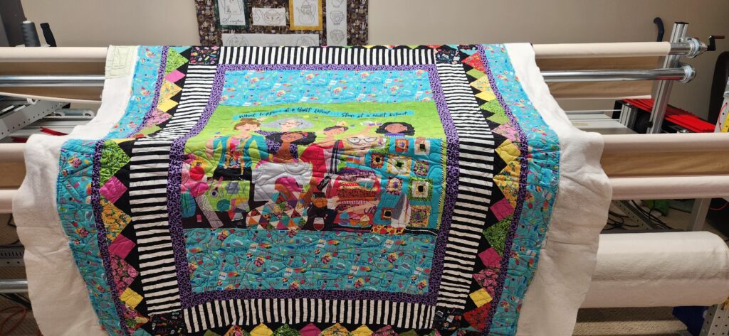 Customers quilt.