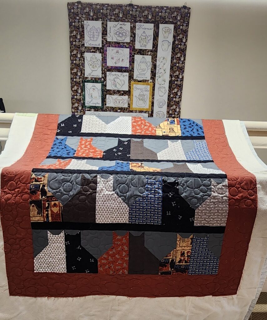 Customers quilt.