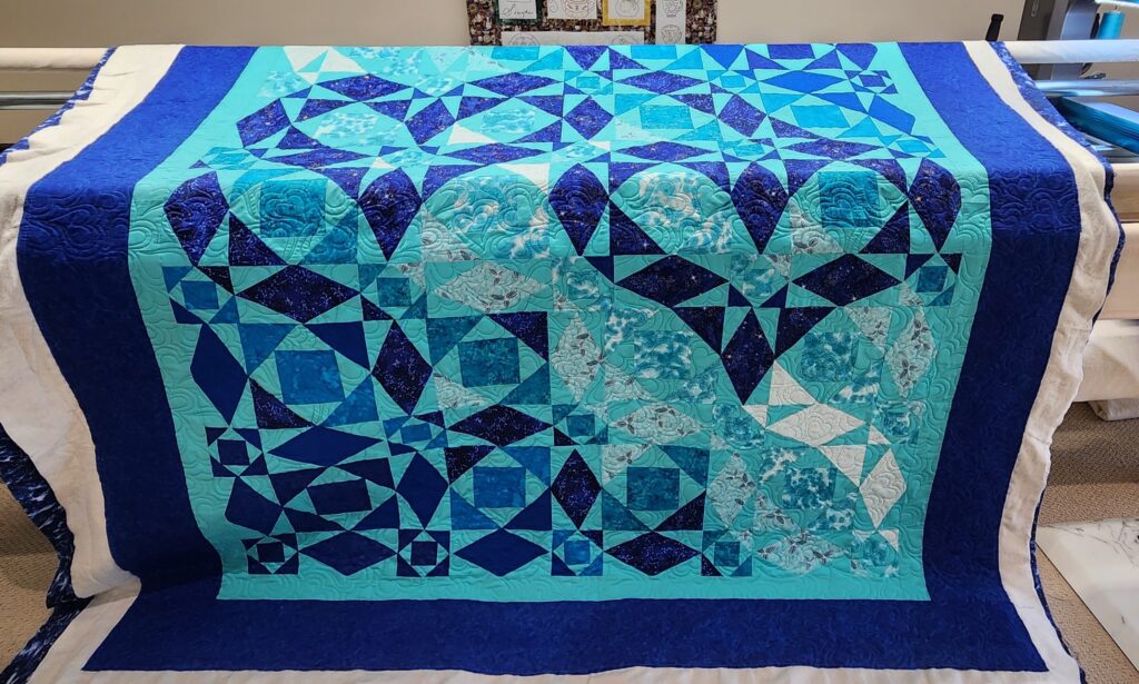 Customers quilt.