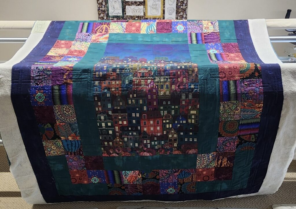 Customers quilt.